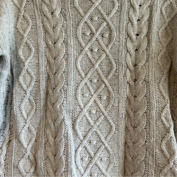 Tuckernuck Gray Fisherman Turtleneck Sweater, Size Small - Picture 2 of 4